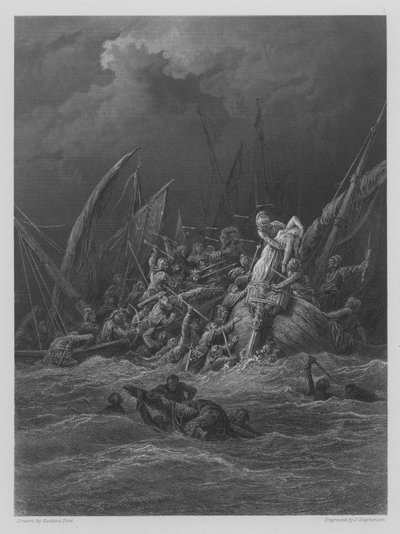 The Sea Fight by Gustave after Dore